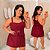 Conjunto Vip Alça Marina Vinho Plus Size - Imagem 1