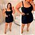 Conjunto Vip Alça Marina Preto Plus Size - Imagem 3