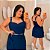Conjunto Curto Luci Azul Marinho Plus Size - Imagem 1