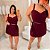 Conjunto Curto Luci Vinho Plus Size - Imagem 3