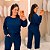 Conjunto Moletinho Grazi Azul Marinho Plus Size - Imagem 1