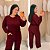 Conjunto Moletinho Grazi Vinho Plus Size - Imagem 1