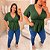 Blusa Canelada Thais Verde Militar Plus Size - Imagem 3