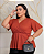 Blusa Canelada Thais Terra Cota Plus Size - Imagem 1