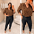 Blusa Manga Botão Onça Sabrina Plus Size - Imagem 3