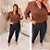 Blusa Manga Botão Marrom Sabrina Plus Size - Imagem 3