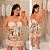 Macaquinho Multi Formas Verão Bege Plus Size - Imagem 1