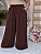 Pantalona Cós Duplo Marrom Plus Size - Imagem 1