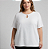 Blusa Manga Duna Gotinha Branca Plus Size - Imagem 1