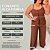 Conjunto Alça Pamela Azul Marinho Plus Size - Imagem 3