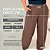 Calça Pantalona Cinto Vip Bege Plus Size - Imagem 2