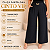 Calça Pantalona Cinto Vip Bege Plus Size - Imagem 2