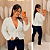 Blusa Manga Lana Batinha Branca Plus Size - Imagem 1