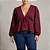 Blusa Manga Lana Batinha Vinho Plus Size - Imagem 1