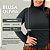 Blusa Manga Olivia Gola Alta Branca Plus Size - Imagem 3
