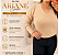 Blusa Manga Ariane Gola V Bege Plus Size - Imagem 2