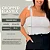 Cropped Elastex Alça Vermelho e Off Plus Size - Imagem 2