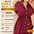 Vestido Rebeca Botão Preto Plus Size - Imagem 2