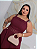 Vestido Julia Alça Vinho Plus Size - Imagem 2