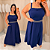 Vestido Julia Alça Azul Plus Size - Imagem 2