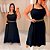 Vestido Julia Alça Preto Plus Size - Imagem 3