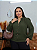 Blusa Manga Botão Verde Sabrina Plus Size - Imagem 1