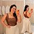 Cropped Laura Corino Marrom Plus Size - Imagem 1