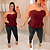 Blusa Bata Modal Ester Vinho Plus Size - Imagem 2