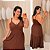 Vestido Helena Alça Marrom Plus Size - Imagem 1