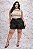 Short Corino Vip Sandra Preto Plus Size - Imagem 1