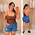 Cropped Priscila Corselet Corino Marrom Plus Size - Imagem 1