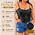 Cropped Priscila Corselet Corino Preto Plus Size - Imagem 2