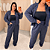 Conjunto Vip Manga Longa Emily Azul Marinho Plus Size - Imagem 2