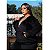 Conjunto Manga Cotelê Mila Preto Plus Size - Imagem 2