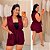 Conjunto Colete Karina Vinho Plus Size - Imagem 1