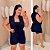 Conjunto Colete Karina Azul Marinho  Plus Size - Imagem 1