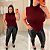 Blusa Alana Garrafinha Modal Vinho Plus Size - Imagem 4