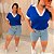 T shirt Gola Brasil Azul Plus Size - Imagem 3