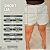 Short Alfaiataria Lia Risca de Giz Azul Plus Size - Imagem 2