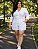 Short Alfaiataria Lia Risca de Giz Branco Plus Size - Imagem 1