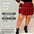 Short Saia Babi Xadrez Branco Plus Size - Imagem 2