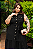 Vestido Nanda Botão Preto Plus Size - Imagem 1