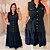 Vestido Nanda Botão Preto Plus Size - Imagem 5