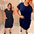 Vestido indiano Azul Marinho Plus Size - Imagem 2