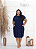 Vestido indiano Azul Marinho Plus Size - Imagem 1