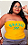 Top Faixa Brasil Amarelo Plus Size - Imagem 1