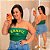 Top Faixa Brasil Verde Plus Size - Imagem 1