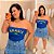 Top Faixa Brasil Azul Plus Size - Imagem 1