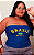 Top Faixa Brasil Azul Plus Size - Imagem 1