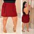 Short Saia Babi Marsala Plus Size - Imagem 1